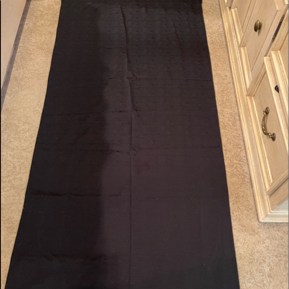 Black Drapery Curtain Panels (Pair)